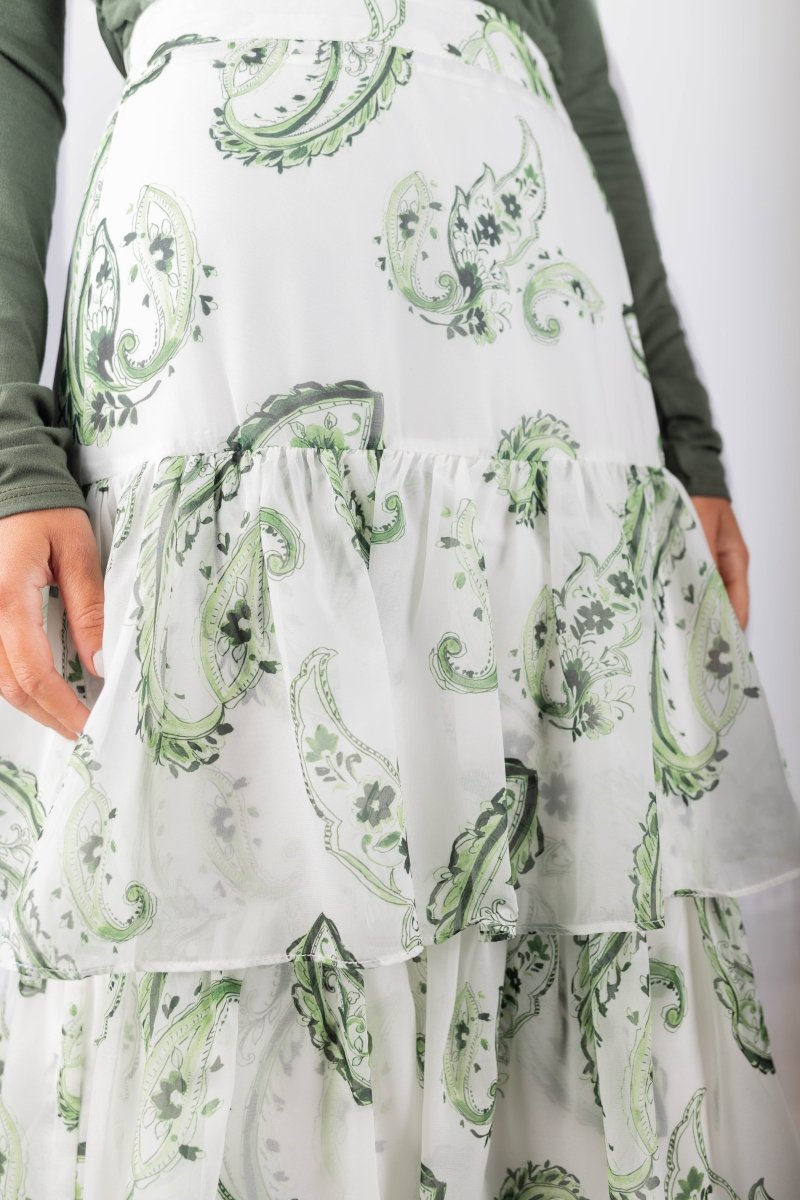 Suri Skirt (Green) - Skirt - Yakira Bella