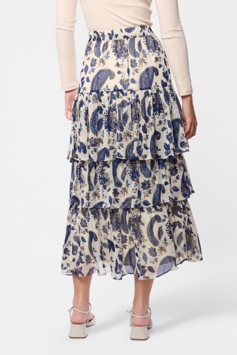 Suri Skirt (Ivory Navy) - Skirt - Yakira Bella