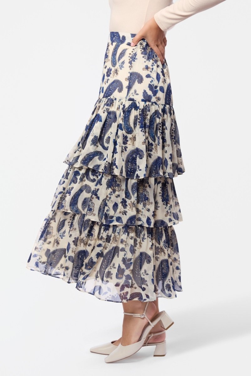 Suri Skirt (Ivory Navy) - Skirt - Yakira Bella