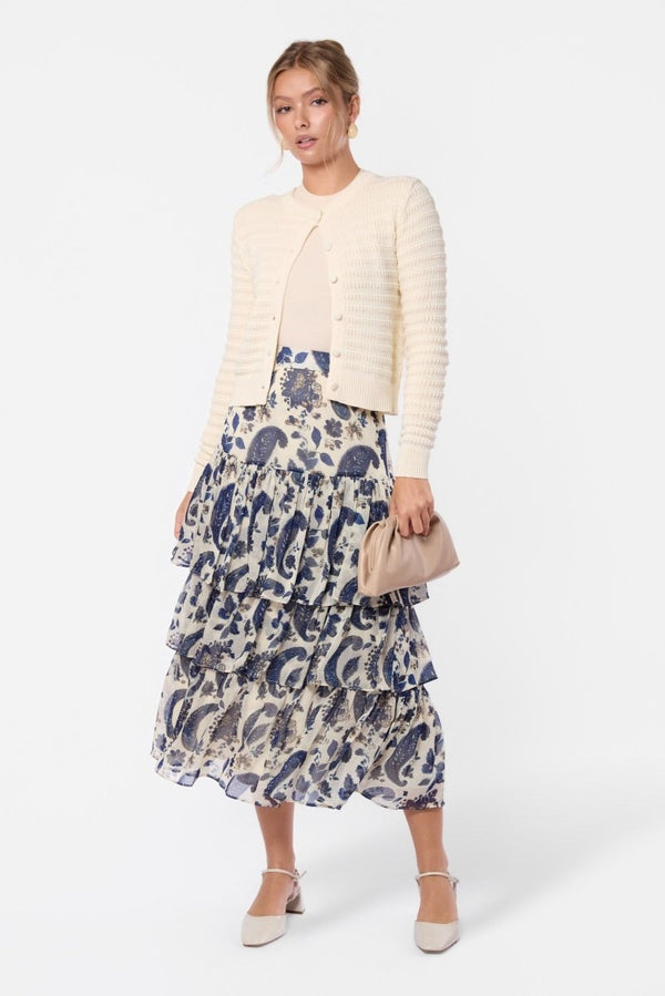 Suri Skirt (Ivory Navy) - Skirt - Yakira Bella