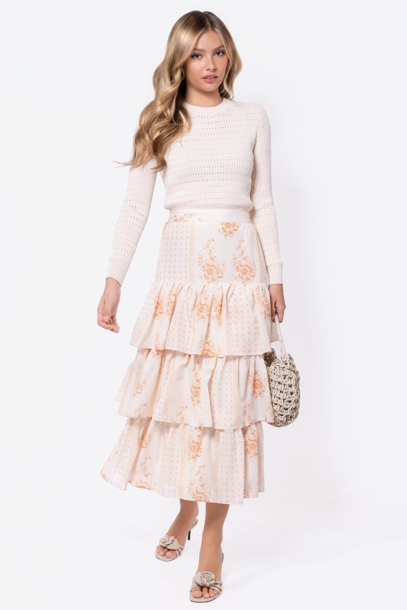 Suri Skirt (Ivory) - Skirt - Yakira Bella