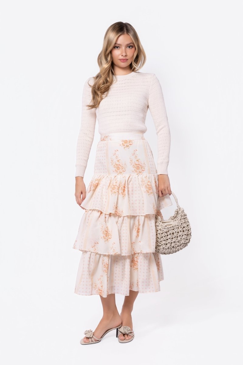 Suri Skirt (Ivory) - Skirt - Yakira Bella