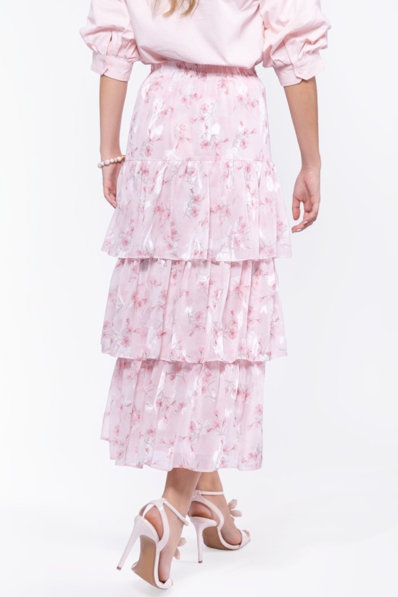 Suri Skirt (Pink Flower) - Skirt - Yakira Bella