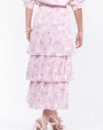 Suri Skirt (Pink Flower) - Skirt - Yakira Bella