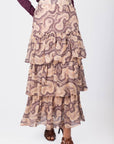 Suri Skirt (Plum Multi) - Skirt - Yakira Bella