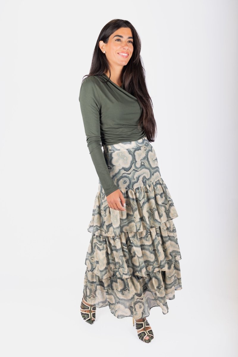 Suri Skirt (Teal Multi) - Skirt - Yakira Bella