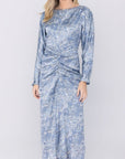 SYDNEY DRESS (BLUE/GRAY) - Dress - Yakira Bella