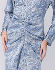 SYDNEY DRESS (BLUE/GRAY) - Dress - Yakira Bella