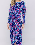 SYDNEY DRESS (BLUE/PINK) - Dress - Yakira Bella