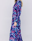 SYDNEY DRESS (BLUE/PINK) - Dress - Yakira Bella