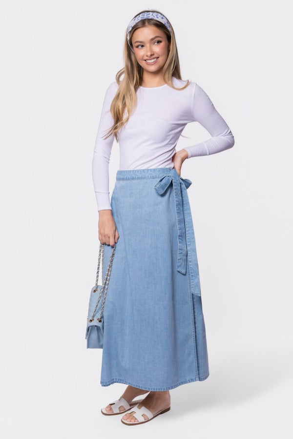 Sydney Skirt (Light Blue) - Skirt - Yakira Bella
