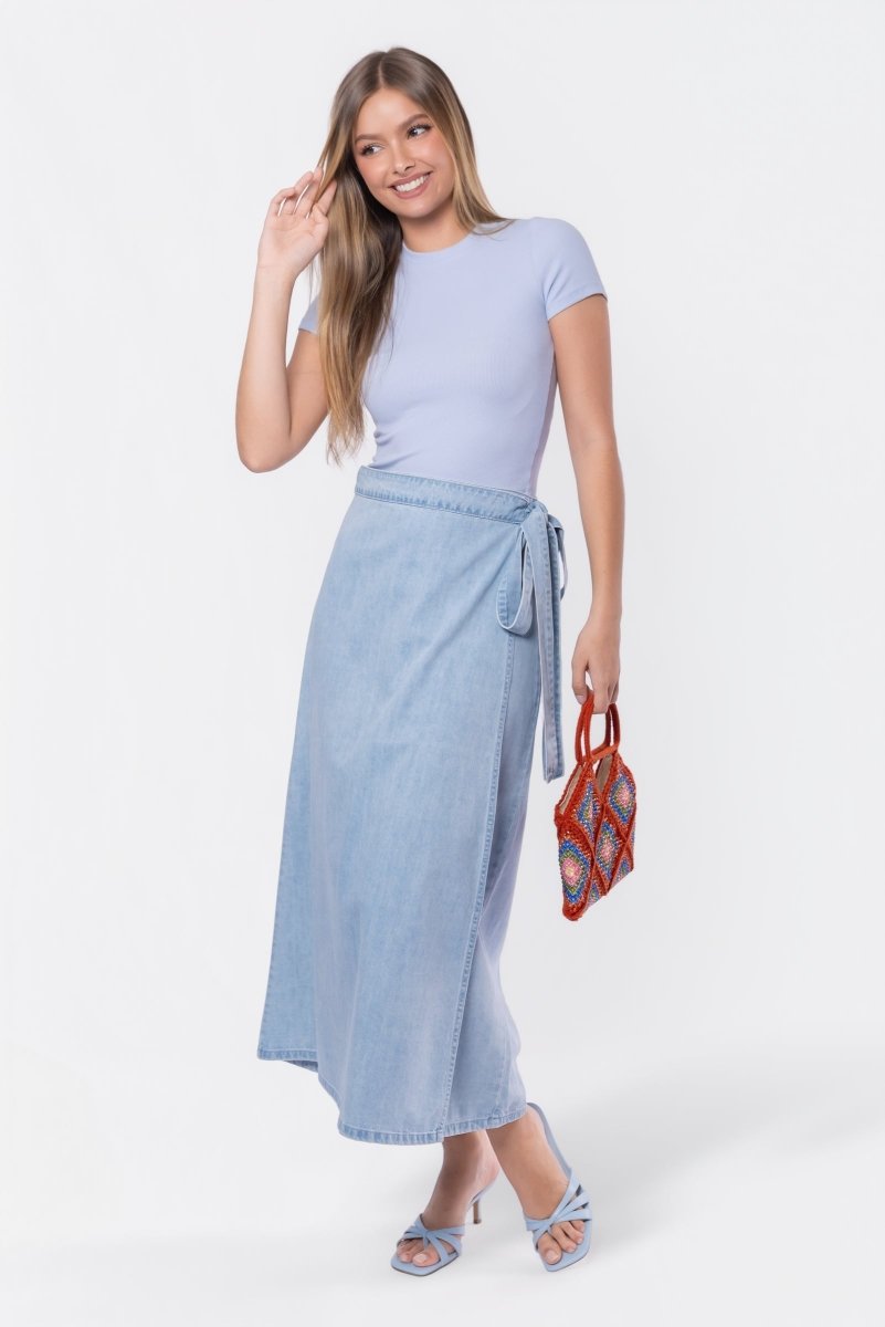 Sydney Skirt (Light Blue) - Skirt - Yakira Bella