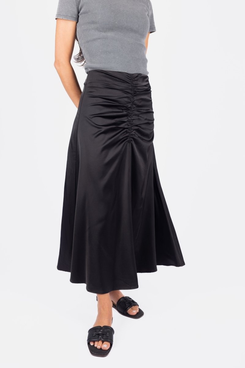 SYLVIE SKIRT (BLACK SOLID) - Skirt - Yakira Bella