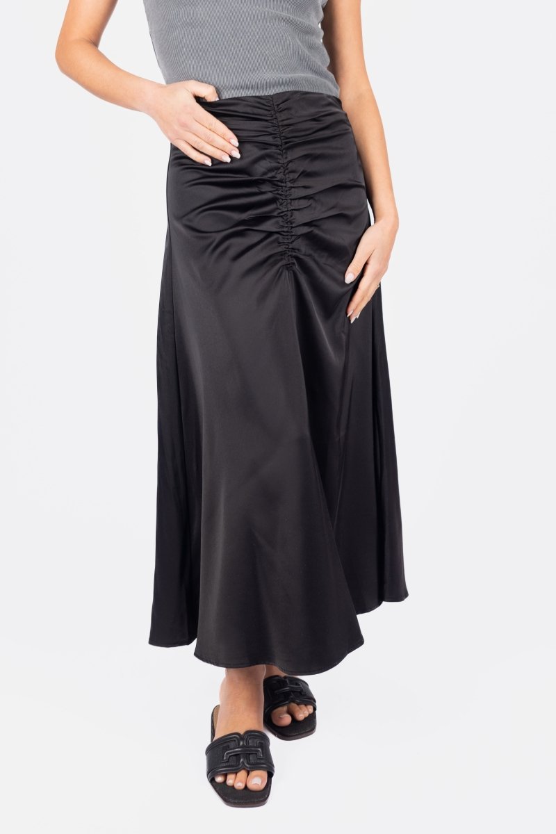 SYLVIE SKIRT (BLACK SOLID) - Skirt - Yakira Bella