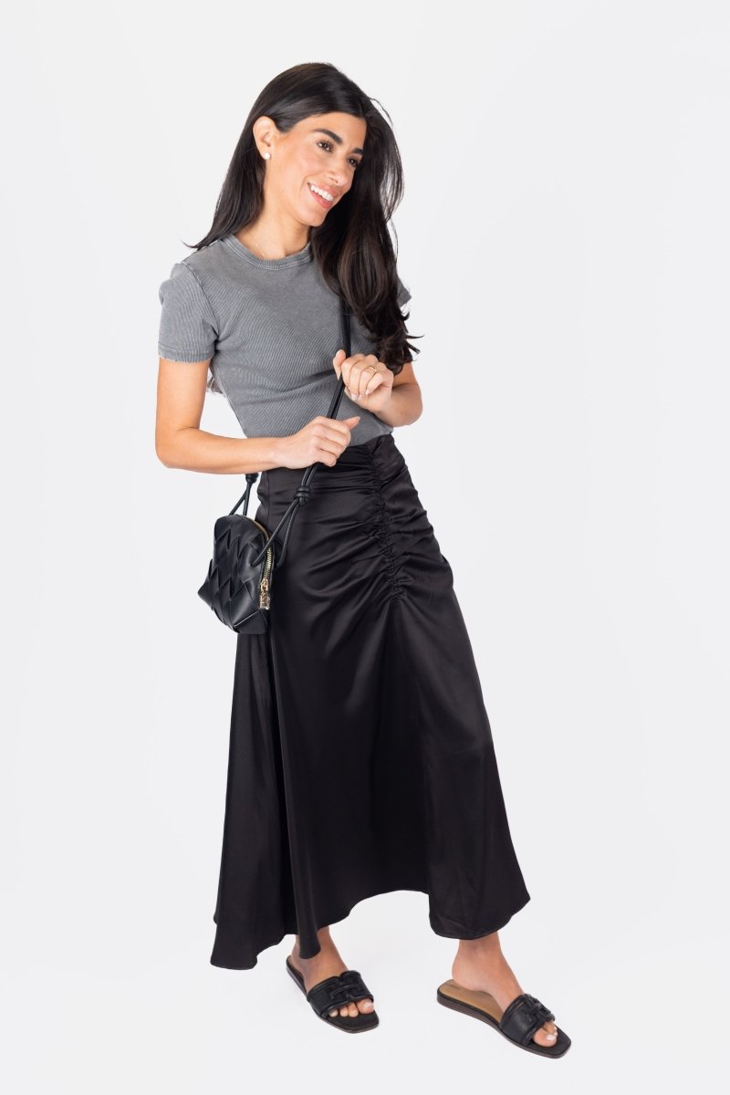 SYLVIE SKIRT (BLACK SOLID) - Skirt - Yakira Bella