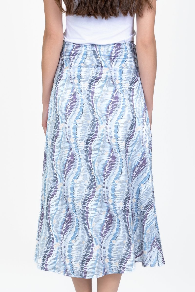 SYLVIE SKIRT (BLUE PATTERN) - Skirt - Yakira Bella