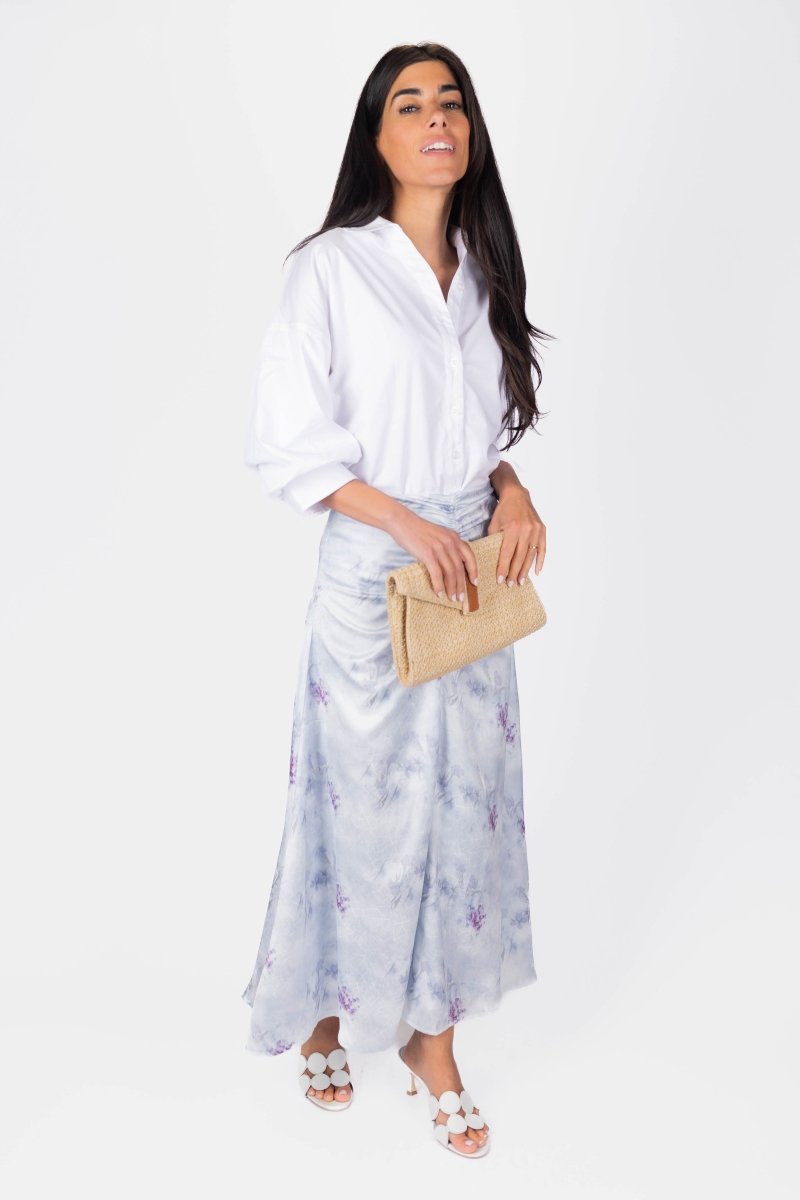 SYLVIE SKIRT (BLUE/GREY) - Skirt - Yakira Bella