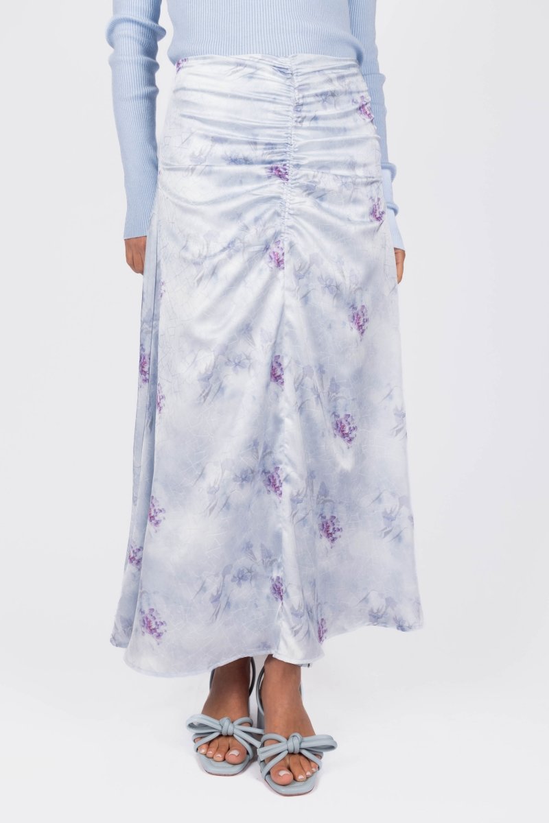 SYLVIE SKIRT (BLUE/GREY) - Skirt - Yakira Bella