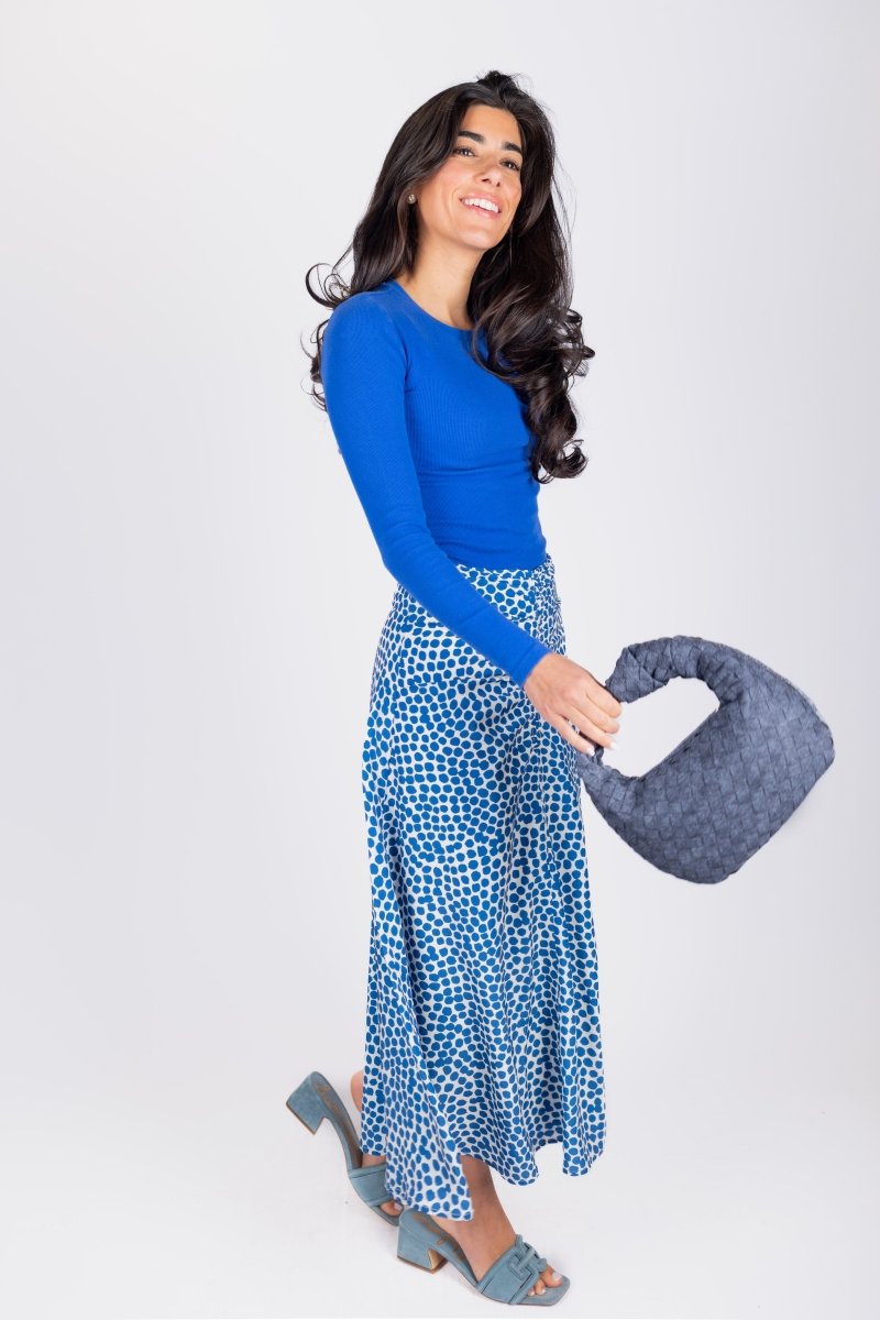 SYLVIE SKIRT (BLUE/WHITE) - Skirt - Yakira Bella