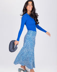 SYLVIE SKIRT (BLUE/WHITE) - Skirt - Yakira Bella