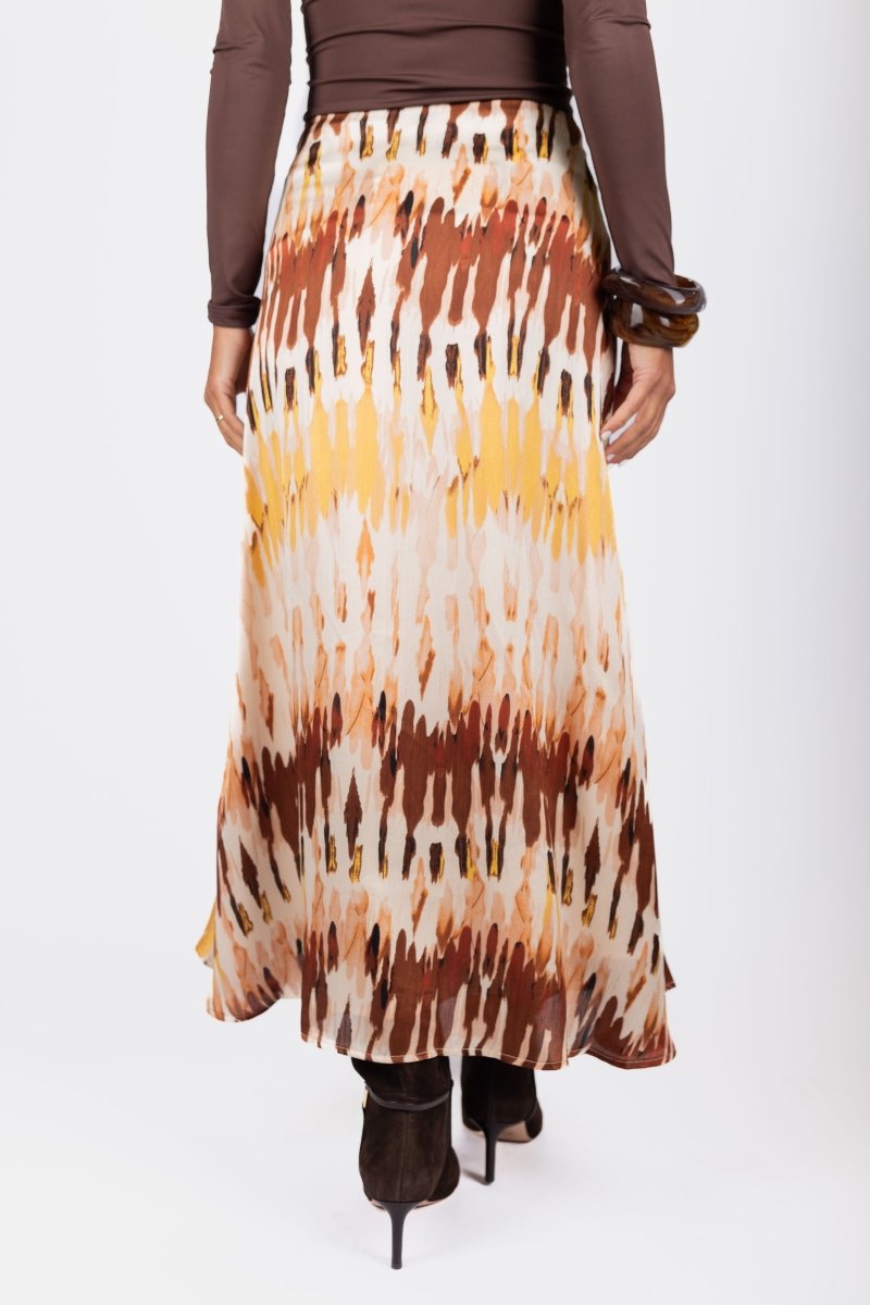 Sylvie Skirt (Brown Multi) - Skirt - Yakira Bella