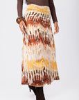 Sylvie Skirt (Brown Multi) - Skirt - Yakira Bella