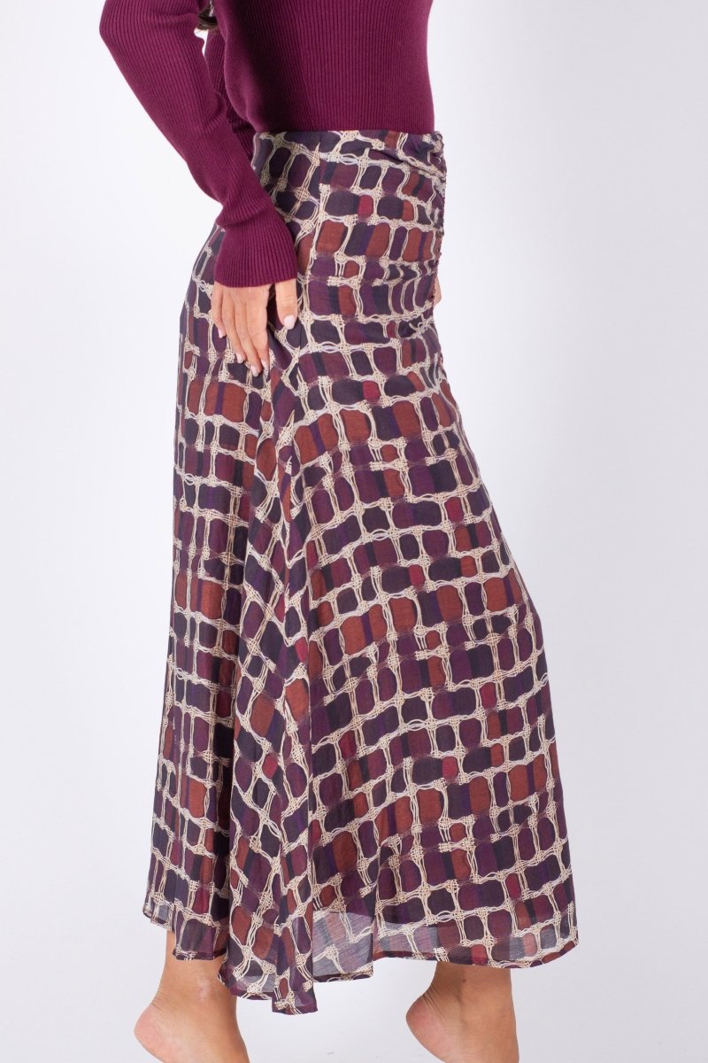 SYLVIE SKIRT (BURGUNDY) - Skirt - Yakira Bella