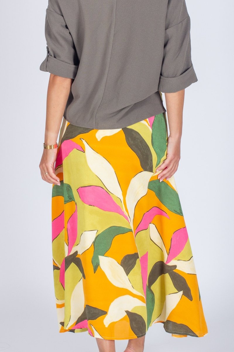 SYLVIE SKIRT (GREEN PATTERN) - Skirt - Yakira Bella