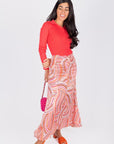 SYLVIE SKIRT (PINK/MULTI) - Skirt - Yakira Bella