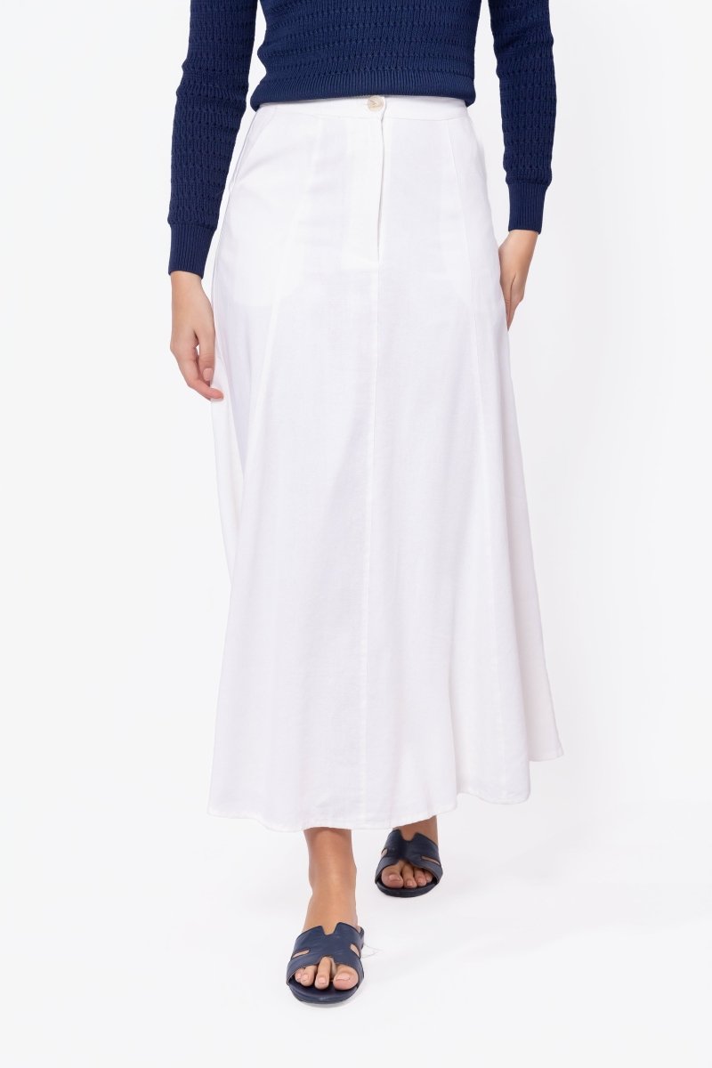 Talia Skirt (White) - Skirt - Yakira Bella