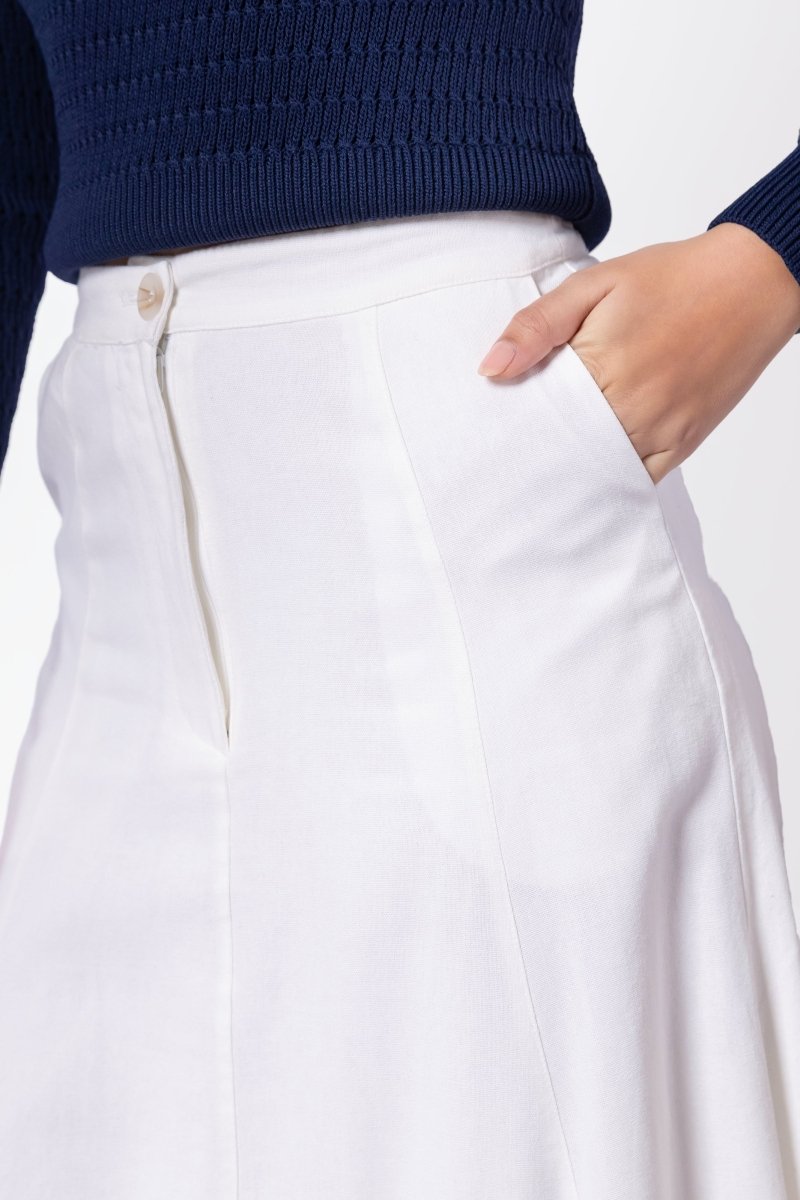 Talia Skirt (White) - Skirt - Yakira Bella