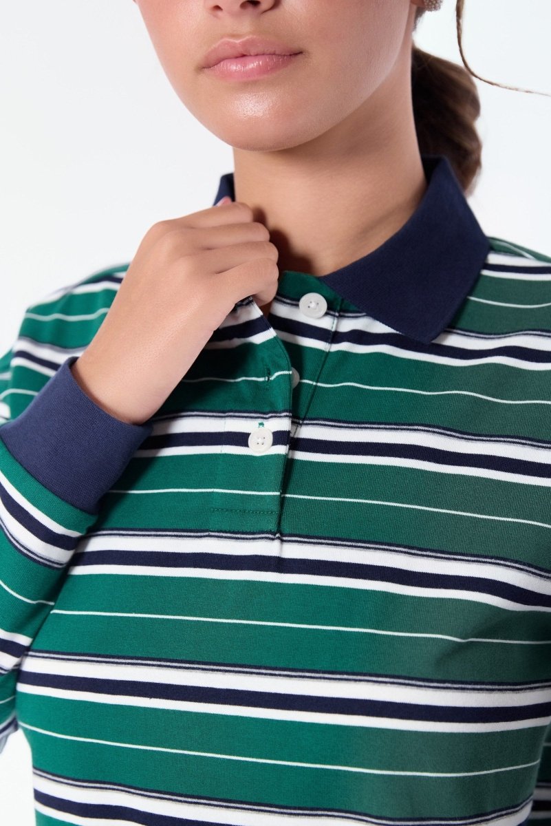 Tamara Top (Green Navy) - Top - Yakira Bella