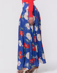 Tansy Skirt (Blue Flower) - Skirt - Yakira Bella