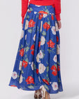 Tansy Skirt (Blue Flower) - Skirt - Yakira Bella
