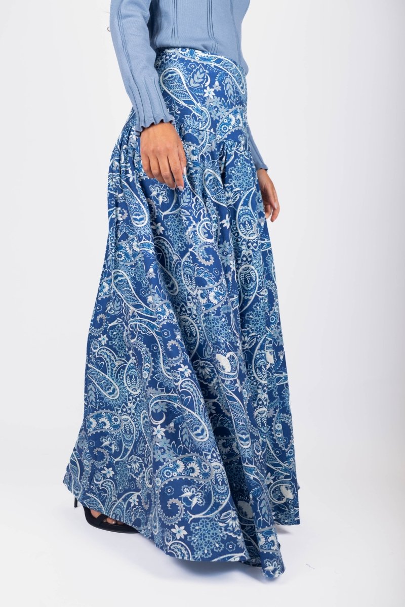 Tansy Skirt (Blue) - Skirt - Yakira Bella