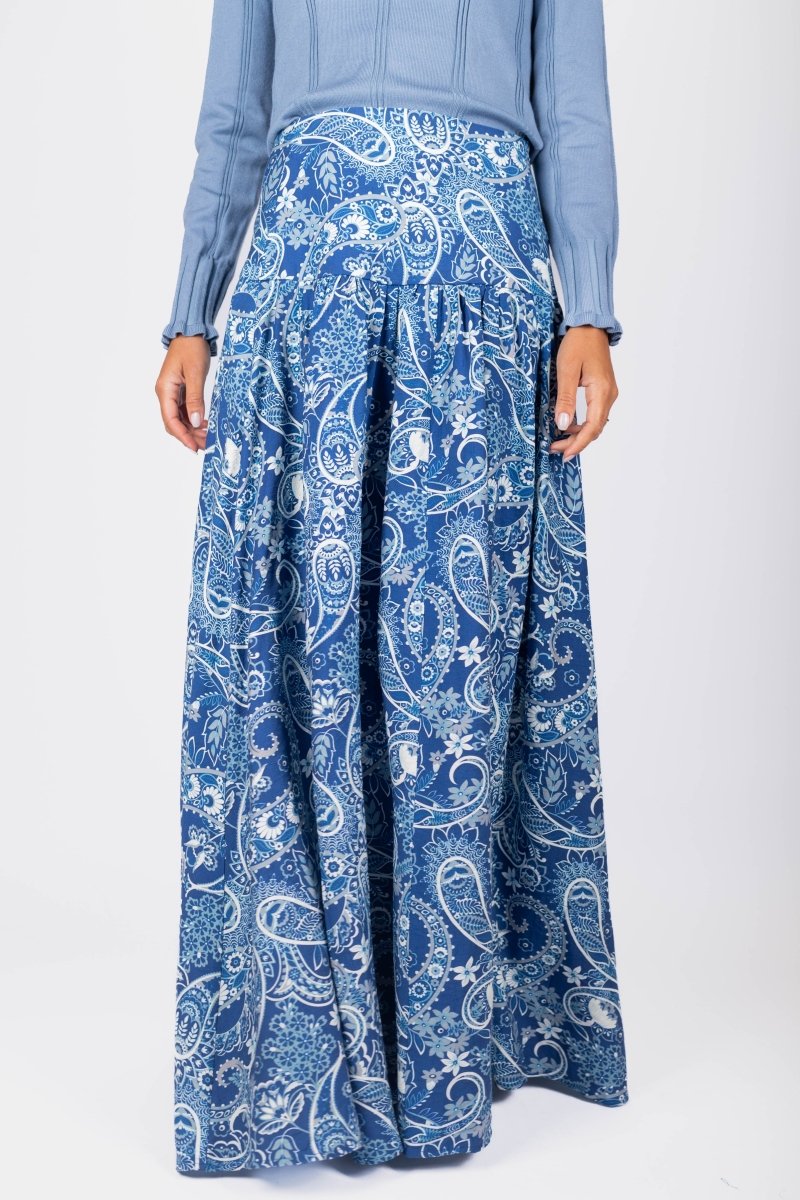 Tansy Skirt (Blue) - Skirt - Yakira Bella