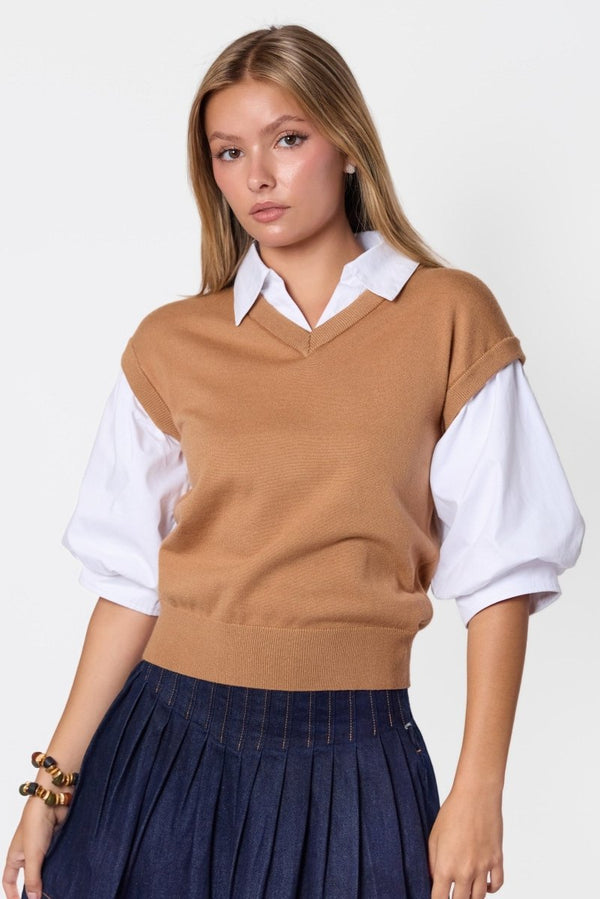 Tate Top (Khaki) - Top - Yakira Bella