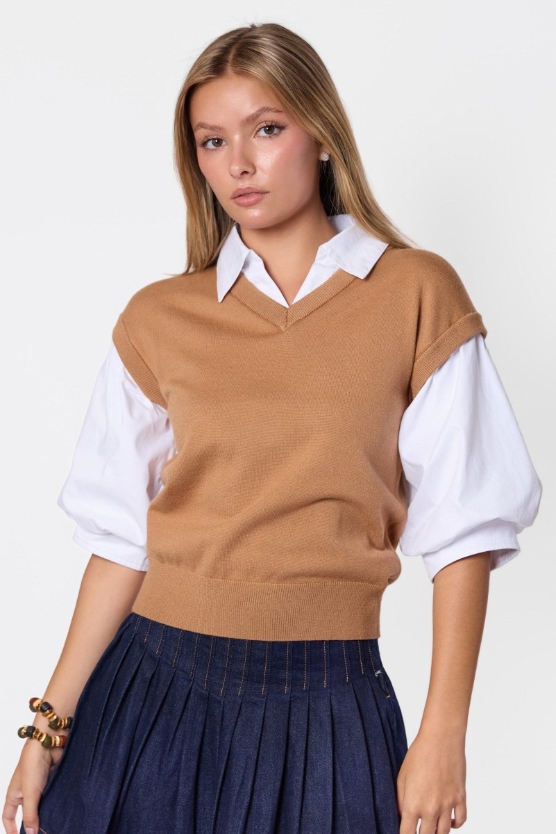 Tate Top (Khaki) - Top - Yakira Bella