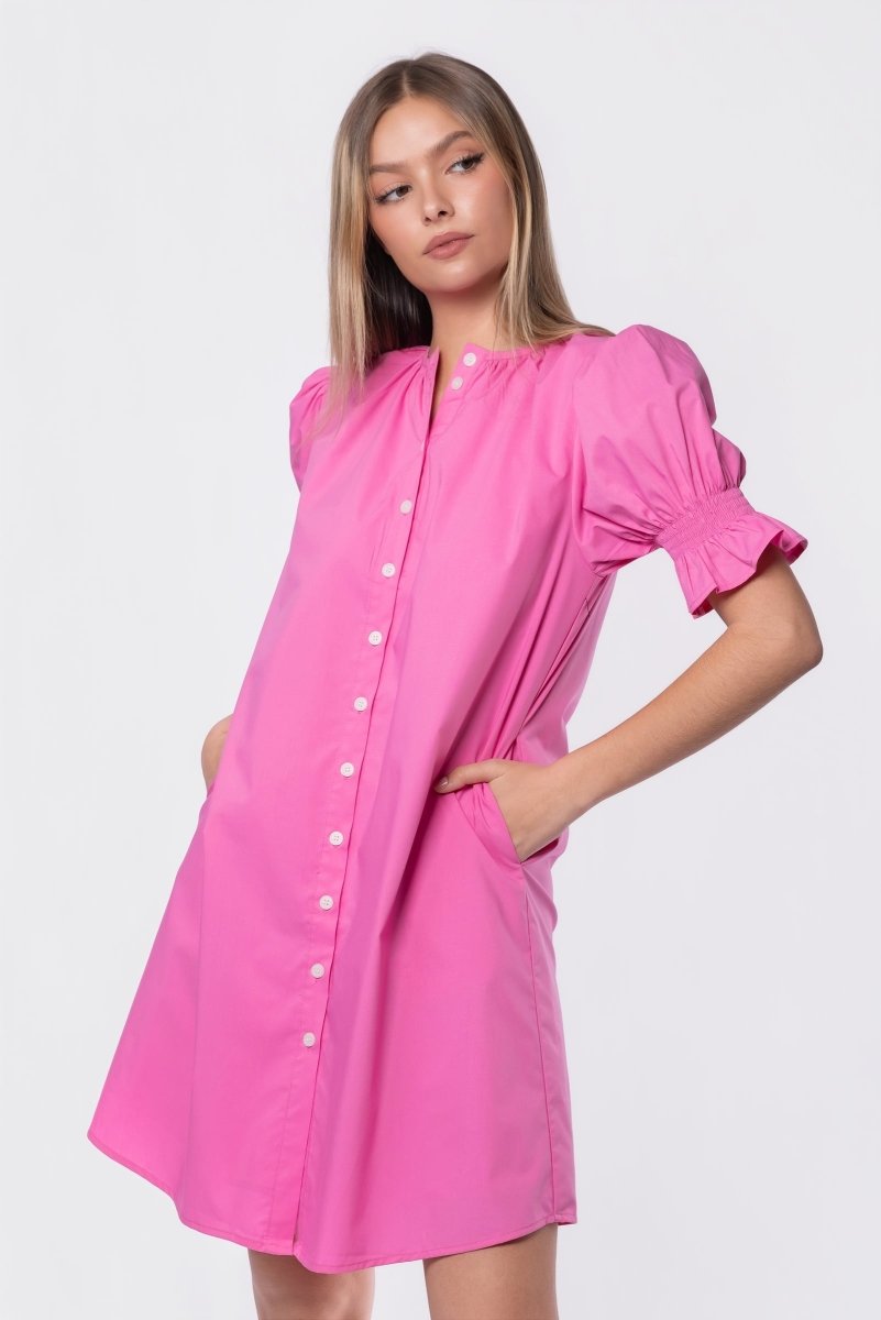 Taya Dress 37" (Pink) - Dress - Yakira Bella