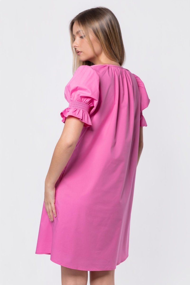 Taya Dress 37" (Pink) - Dress - Yakira Bella