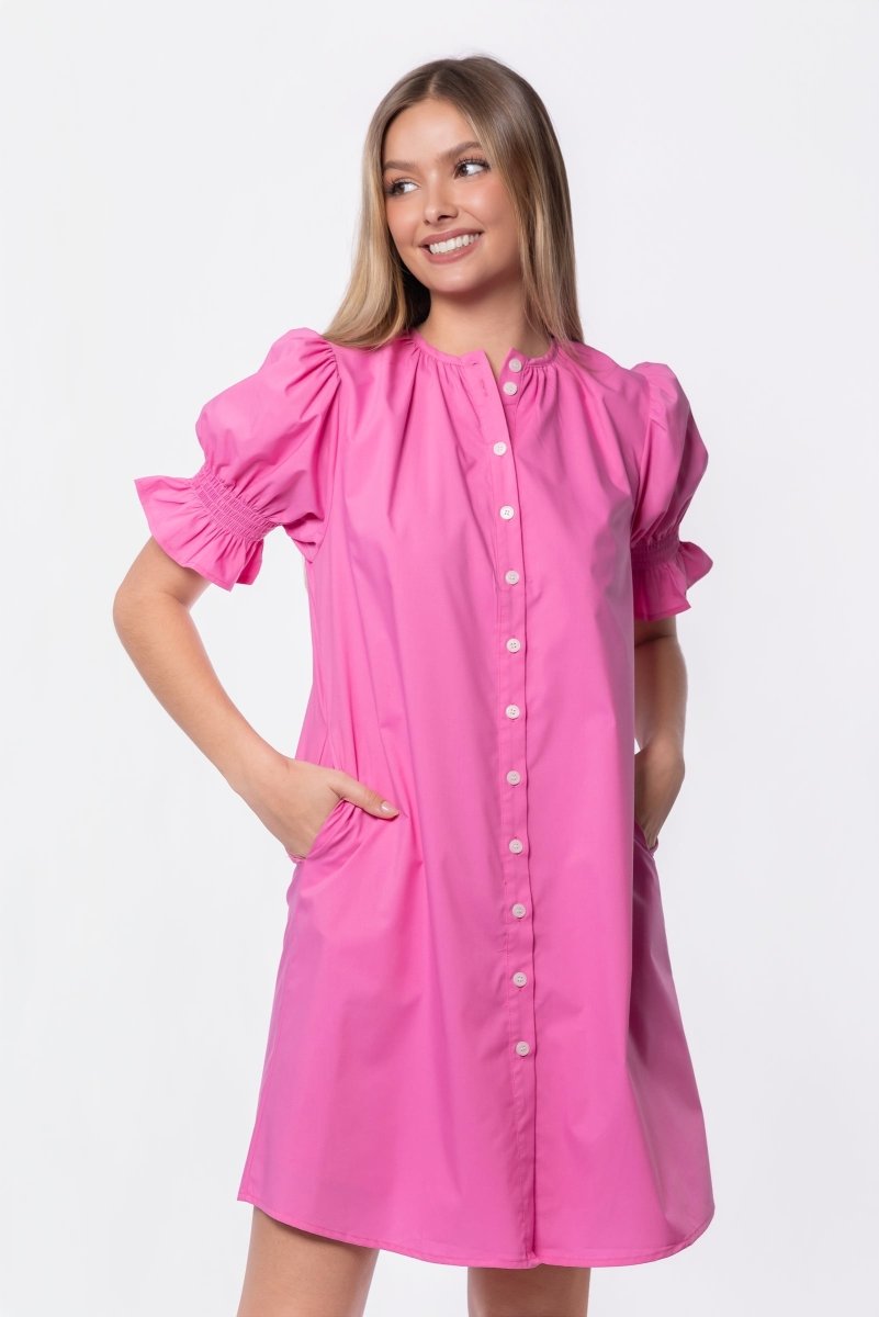Taya Dress 37" (Pink) - Dress - Yakira Bella