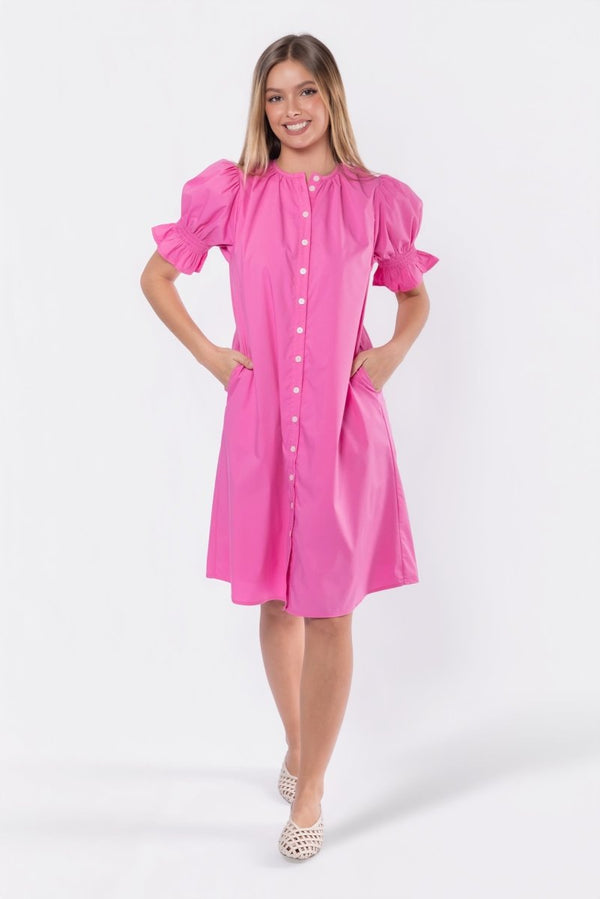 Taya Dress 41" (Pink) - Dress - Yakira Bella