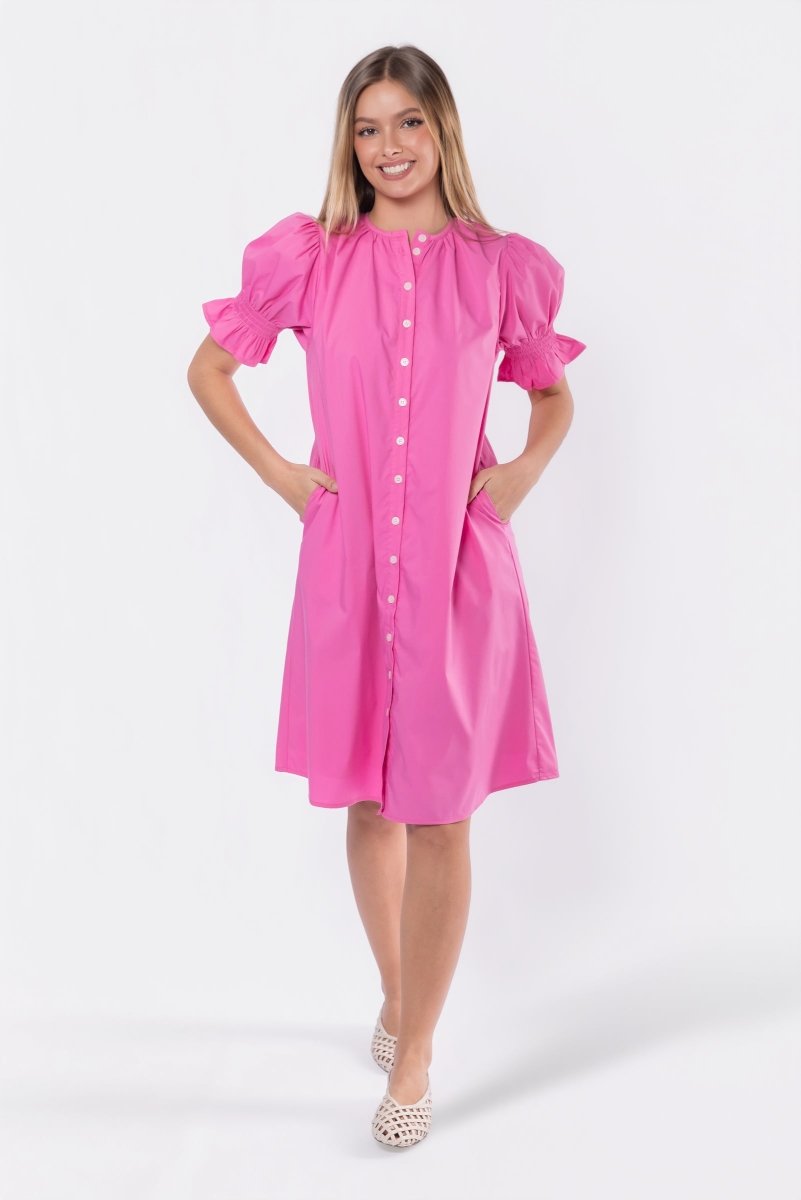 Taya Dress 41" (Pink) - Dress - Yakira Bella