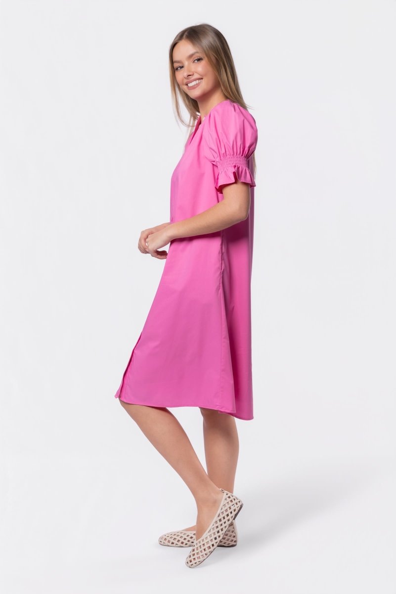 Taya Dress 41" (Pink) - Dress - Yakira Bella