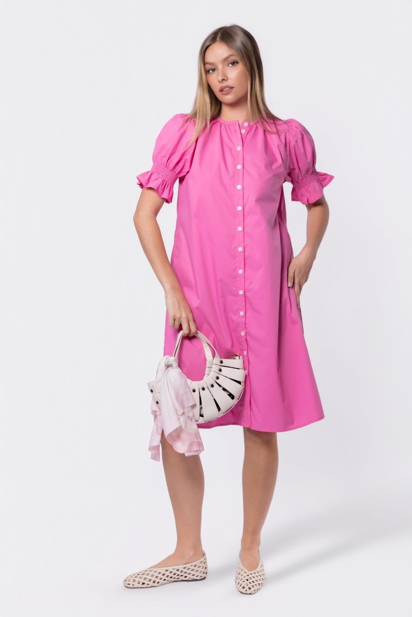 Taya Dress 41" (Pink) - Dress - Yakira Bella