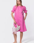 Taya Dress 41" (Pink) - Dress - Yakira Bella