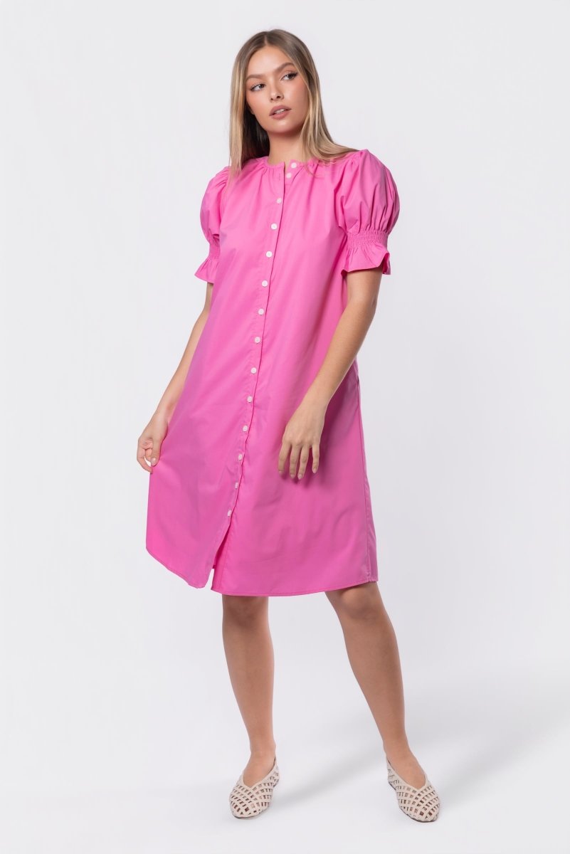 Taya Dress 41" (Pink) - Dress - Yakira Bella