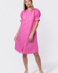 Taya Dress 41" (Pink) - Dress - Yakira Bella