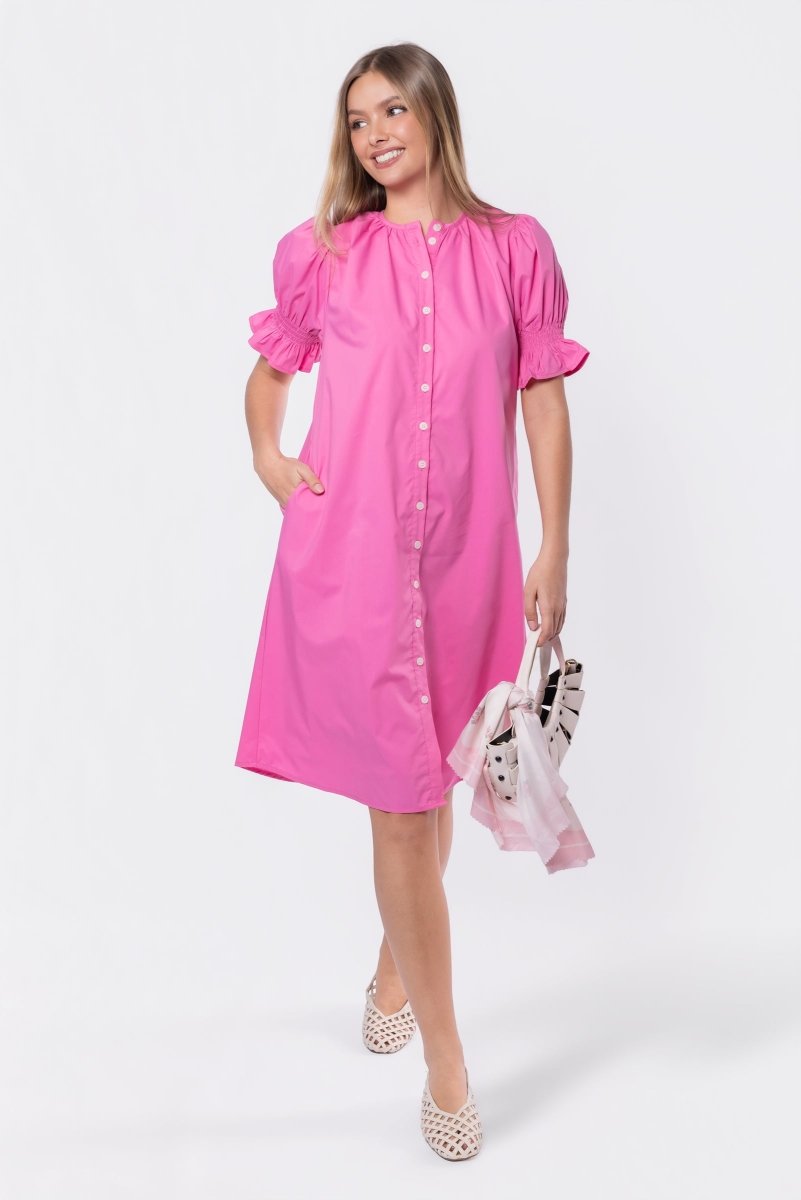 Taya Dress 41" (Pink) - Dress - Yakira Bella