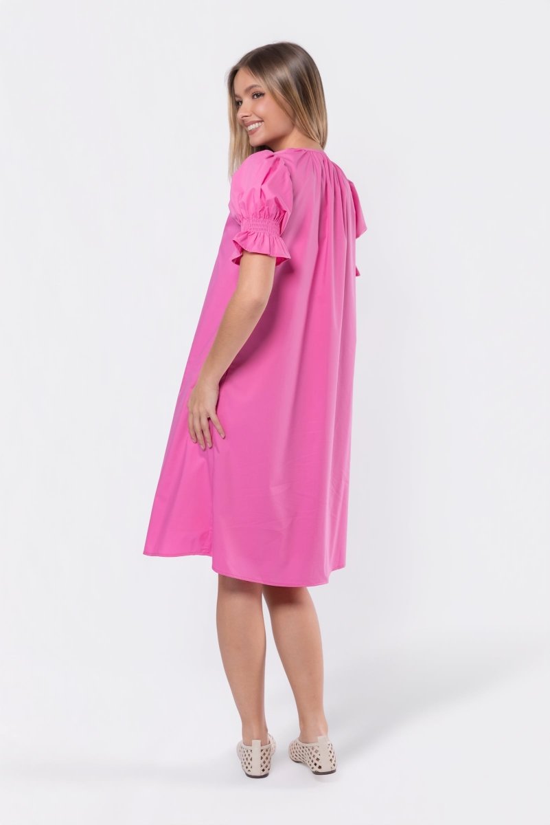 Taya Dress 41" (Pink) - Dress - Yakira Bella